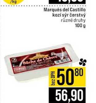 Marqués del Castillo kozí sýr čerstvý různé druhy 100 g 