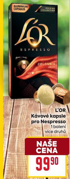L'OR Kávové kapsle pro Nespresso 1 balení 