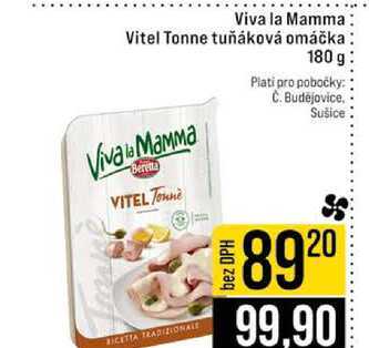 Viva la Mamma Vitel Tonne tuňáková omáčka 180g