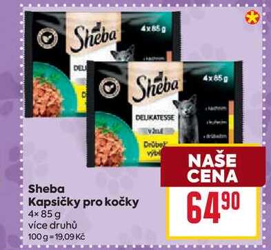 Sheba Kapsičky pro kočky 4x85g