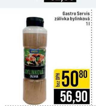 Gastro Servis zálivka bylinková 1l
