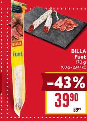 BILLA Fuet 170 g 