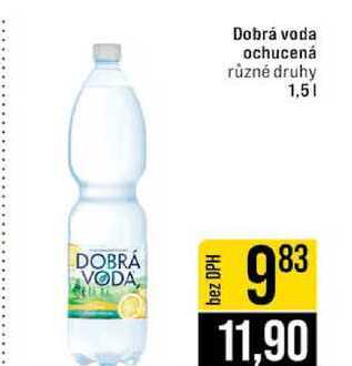 Dobrá voda ochucená různé druhy 1,5l