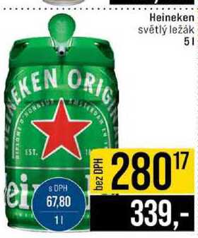 Heineken světlý ležák 5l