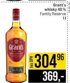 Grant's whisky 40% Family Reserve 1l