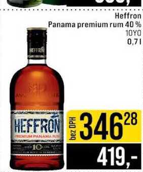 Heffron Panama premium rum 40% 10YO 0,7l
