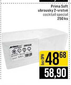 Prima Soft ubrousky 2-vrstvé cocktail special 250 ks 