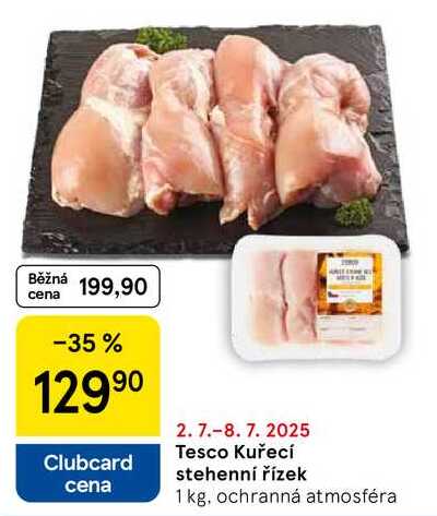 Tesco Kuřecí stehenní řízek, 1 kg 