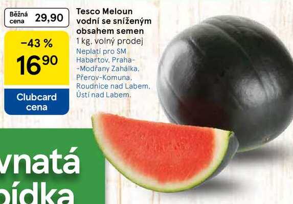 Tesco Meloun vodní se sníženým obsahem semen, 1 kg 