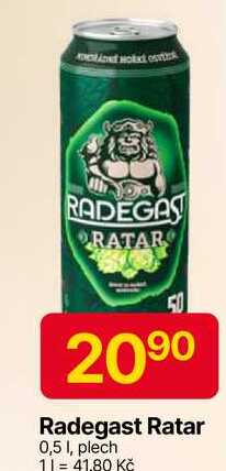 Radegast Ratar 0,5l plech