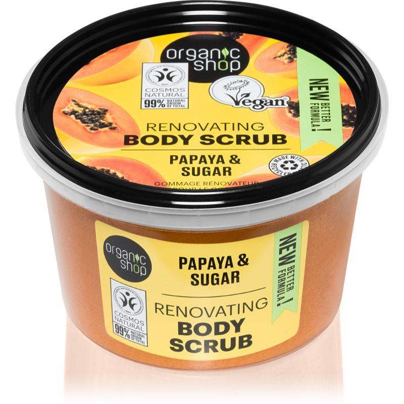 Organic Shop Organic Papaya & Sugar cukrový tělový peeling 250 ml