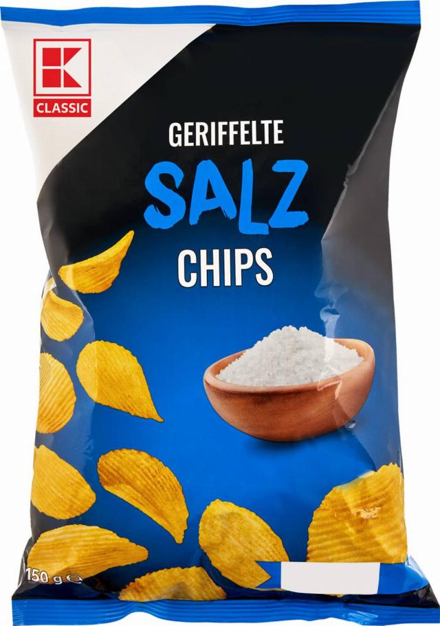K-Classic Chipsy rýhované