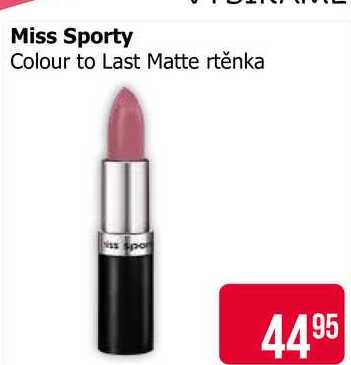 Miss Sporty Colour to Last Matte rtěnka