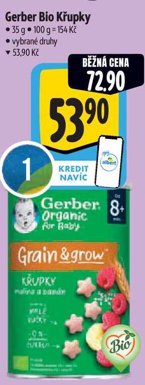 Gerber Bio Křupky, 35 g