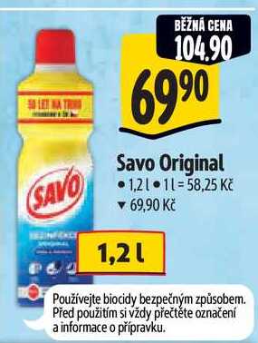 Savo Original, 1,2 l 
