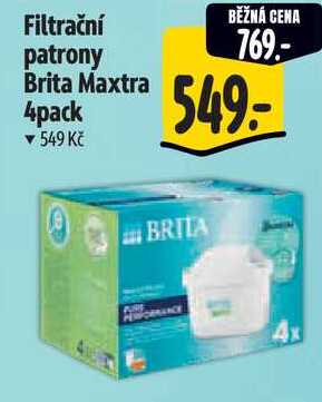 Filtrační patrony Brita Maxtra 4pack