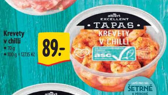 Krevety v chilli, 70 g