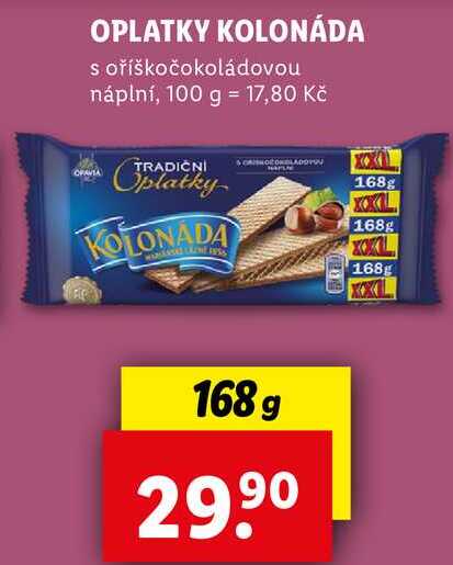 OPLATKY KOLONÁDA, 168 g