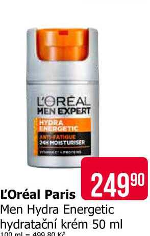 L'OREAL Men Hydra Energetic hydratační krém 50 ml 1