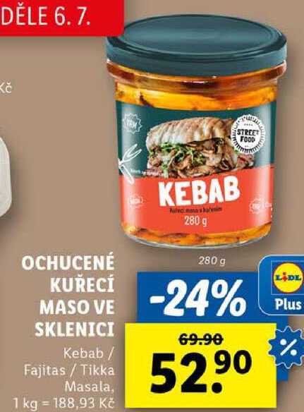 OCHUCENÉ KUŘECÍ MASO VE SKLENICI, 280 g