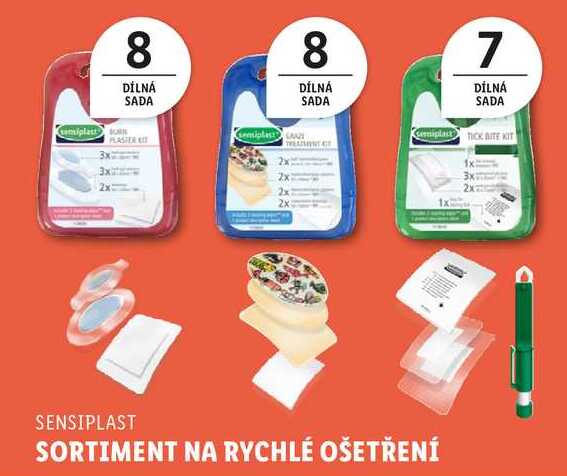 SORTIMENT NA RYCHLÉ OŠETŘENÍ 