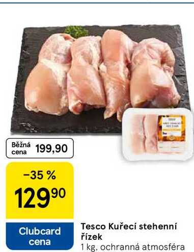 Tesco Kuřecí stehenní řízek, 1 kg