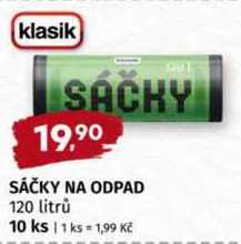 SÁČKY NA ODPAD 120 litrů 10 ks