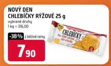 NOVÝ DEN CHLEBÍČKY RÝŽOVÉ 25 g 