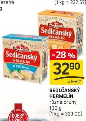 SEDLČANSKÝ HERMELÍN různé druhy 100g
