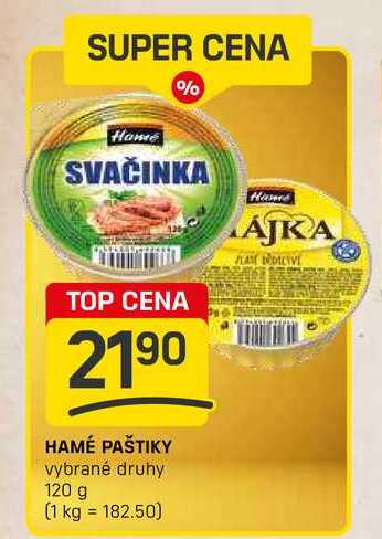 HAMÉ PAŠTIKY vybrané druhy 120 g 