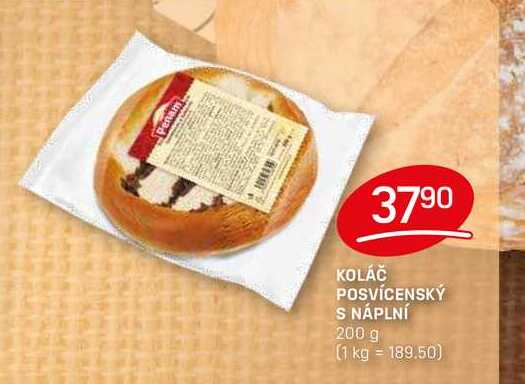 KOLÁČ POSVÍCENSKÝ S NÁPLNÍ 200 g 