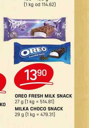 OREO FRESH MILK SNACK 27 g