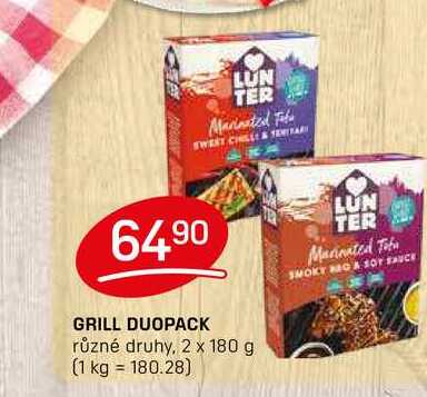 GRILL DUOPACK různé druhy, 2 x 180 g 