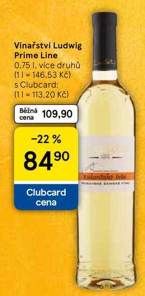 Vinařství Ludwig Prime Line, 0,75 l, více druhů  