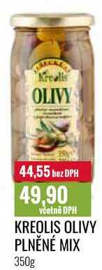 KREOLIS OLIVY PLNĚNÉ MIX 350g 