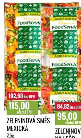 ZELENINOVÁ SMĚS MEXICKÁ 2,5 kg 