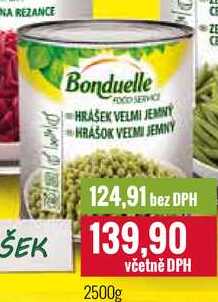 Bonduelle FOOD SERVICE Hrášek velmi jemný 2500g