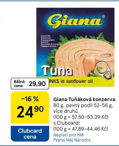 Giana Tuňáková konzerva, 80 g 