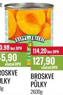 BROSKVE PŮLKY 2600g 