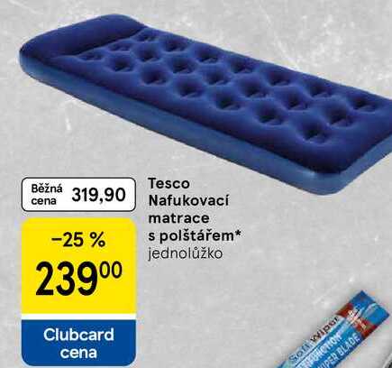 Tesco Nafukovací matrace s polštářem, jednolůžko 