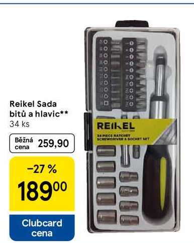Reikel Sada bitů a hlavic, 34 ks