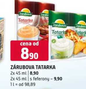 Zárubova Tatarka s feferony 2 x 45ml