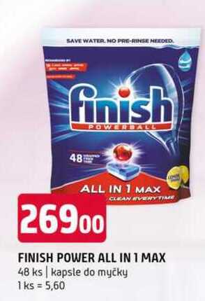 Finish power all in 1 max 48 ks kapsle do myčky