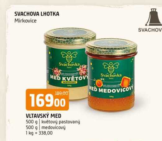 Vltavský med 500 g květový pastovaný 500 g medovicový 