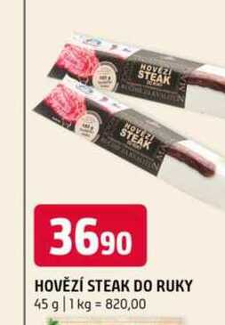 Hovězí steak do ruky 45g