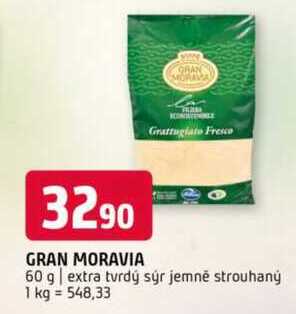 Gran Moravia Extra tvrdý sýr 60g