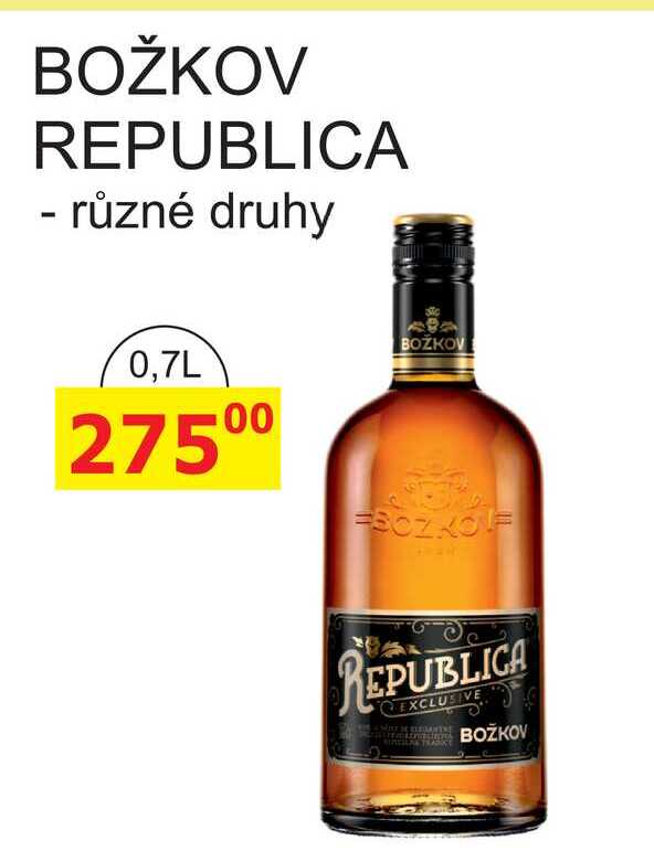 Božkov Republica Exclusive 0,7l 