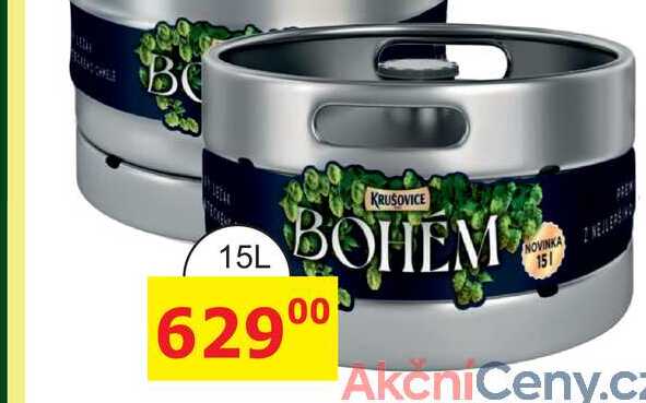 KRUŠOVICE BOHÉM světlý ležák 15L 