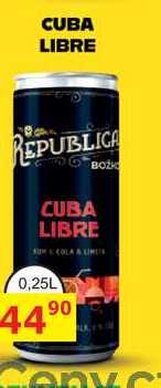 CUBA LIBRE 0,25L míchaný drink