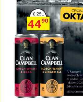 CLAN CAMPBELL SCOTCH WHISK A COLA 0,25l
